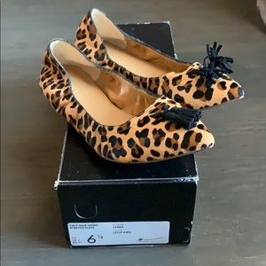 NIB leopard stretch tassel loafer - size 6.5